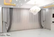 پرده پذیرایی طوسی