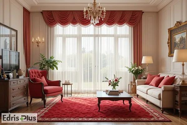 Curtains suitable for the red carpet