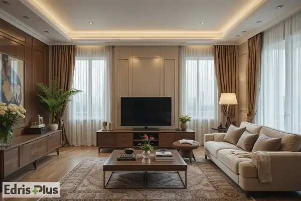 پرده اتاق نشیمن