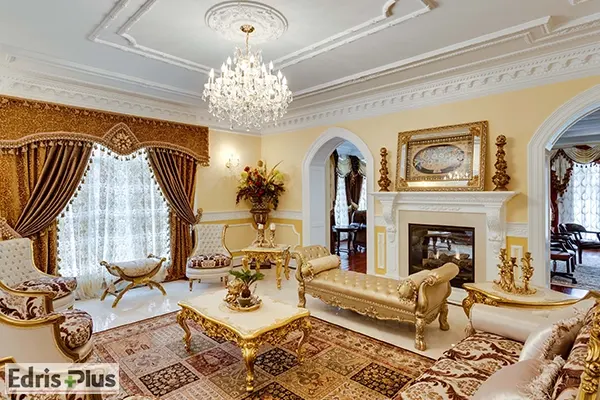 دکوراسیون کرم طلایی