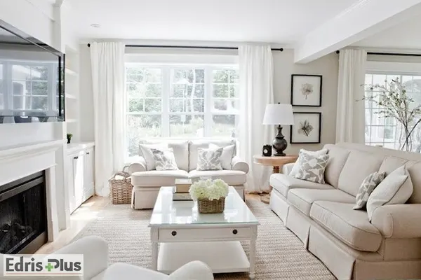 دکوراسیون سفید صدفی خانه