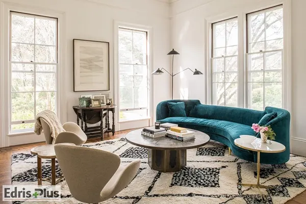 مبل آبی فیروزه ای مبل آبی فیروزه ای