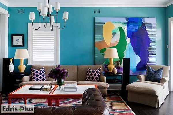 دکوراسیون منزل آبی فیروزه ای دکوراسیون منزل آبی فیروزه ای