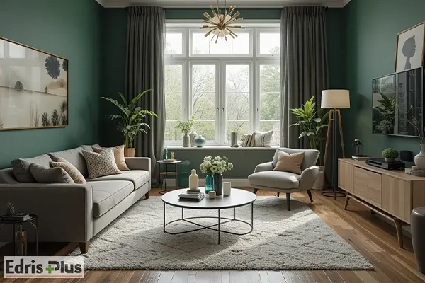 دکوراسیون سبز و طوسی دکوراسیون سبز و طوسی