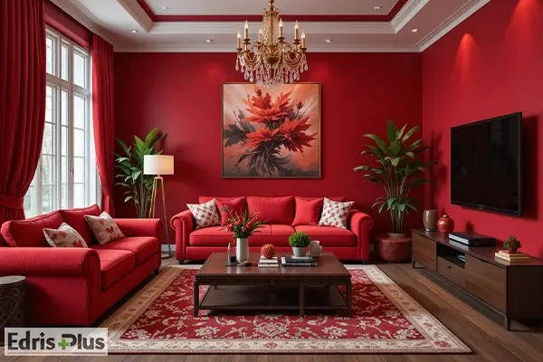 دکوراسیون قرمز گوجه ای