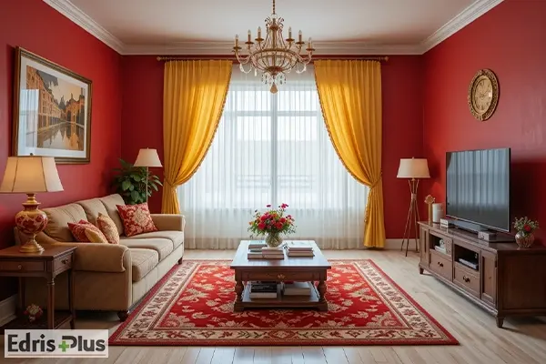 پرده والان دار برای پذیرایی