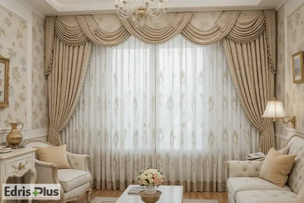 پرده پذیرایی والان دار