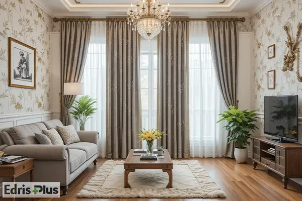 پرده ساده و شیک