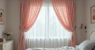 پرده اتاق خواب جوان دخترانه