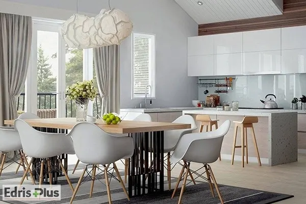 دکوراسیون آشپزخانه پنجره دار