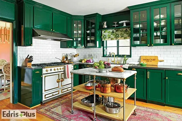 دکوراسیون آشپزخانه سبز