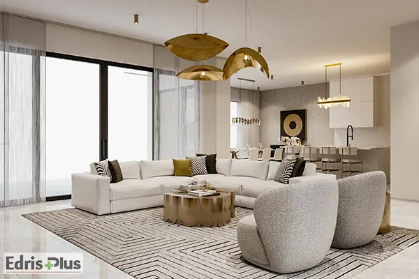 اتاق پذیرایی شیک