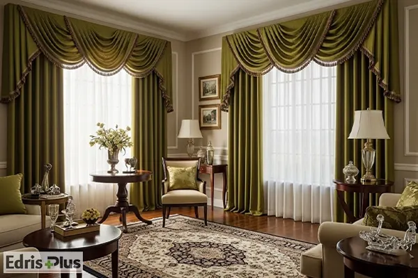 پرده با رنگ زیتونی پرده با رنگ زیتونی