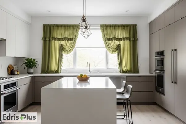 پرده آشپزخانه پلیسه پرده آشپزخانه پلیسه