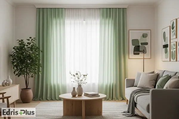 پرده پذیرایی ساده و شیک پرده پذیرایی ساده و شیک