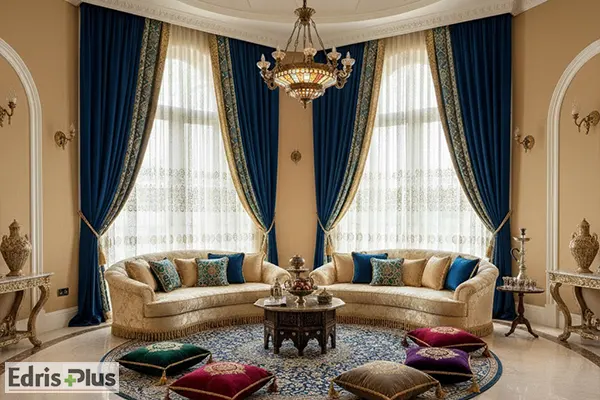 پرده پذیرایی عربی پرده پذیرایی عربی