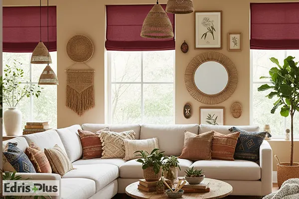 رنگ مناسب پرده در دکوراسیون بوهو