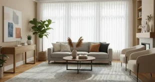 پرده برای خانه سوئیسی