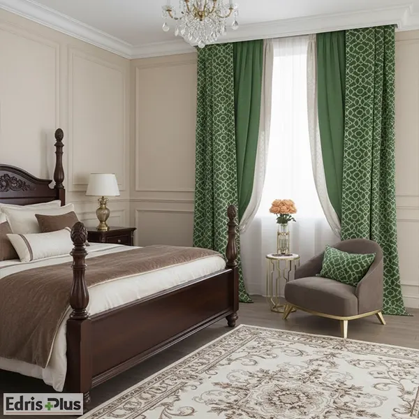 پرده اتاق خواب کلاسیک