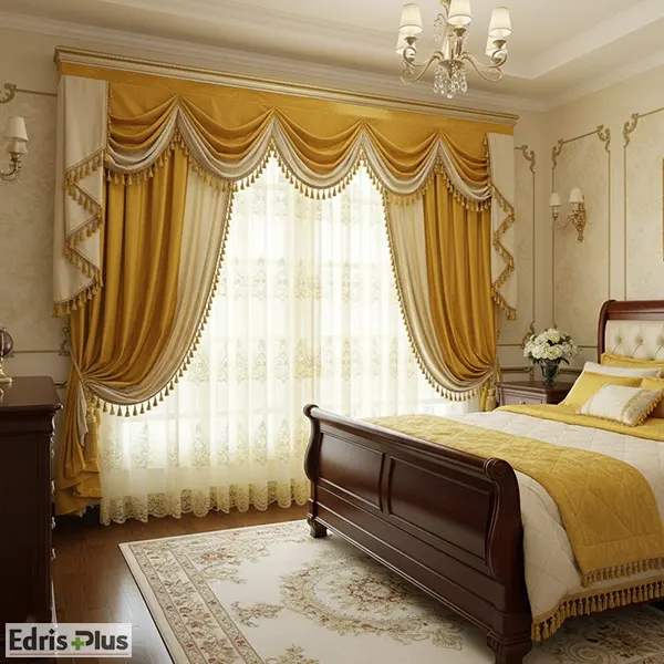 پرده اتاق خواب والان دار