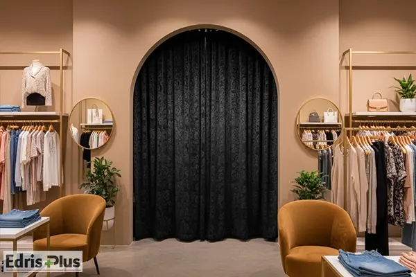 پرده مخمل برای اتاق پرو پرده مخمل برای اتاق پرو