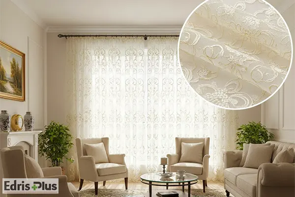 پرده خامه دوزی ترک