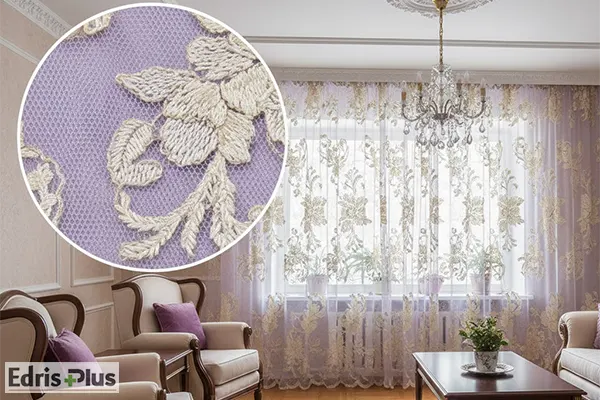 پرده خامه دوزی جدید