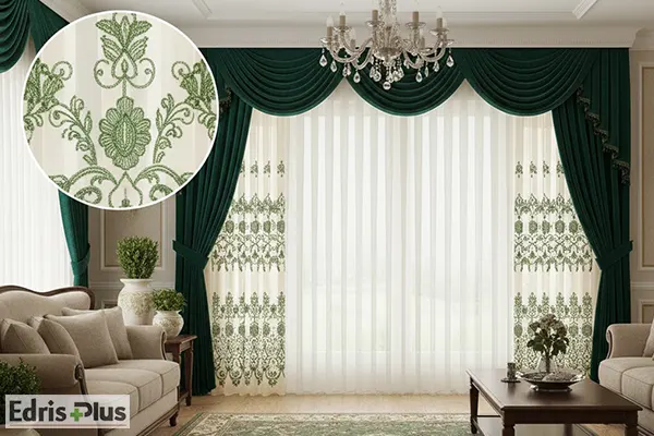 10 مدل پرده خامه دوزی