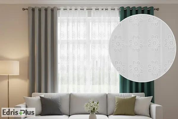 پرده خامه دوزی پانچ