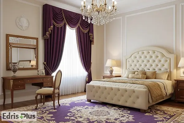 پرده بنفش اتاق خواب پرده بنفش اتاق خواب