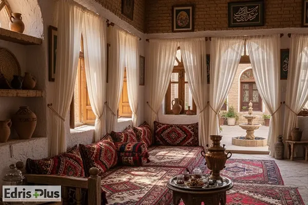 پرده با طرح سنتی برای اتاق خواب پرده با طرح سنتی برای اتاق خواب