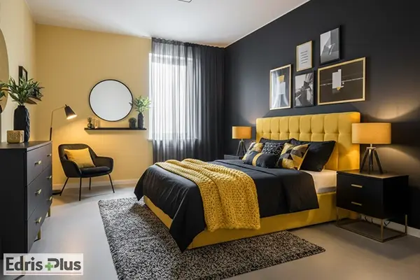 تخت خواب زرد