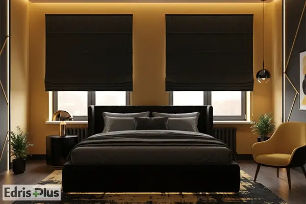 پرده رومن برای اتاق خواب