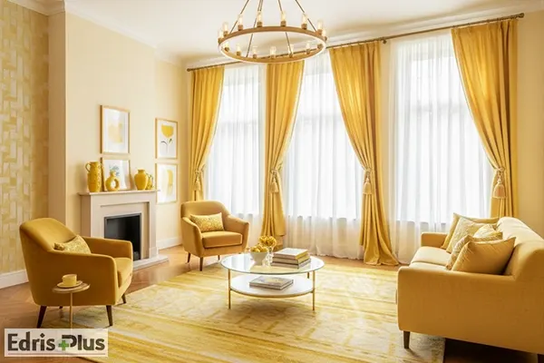 عکس اتاق پذیرایی زرد عکس اتاق پذیرایی زرد