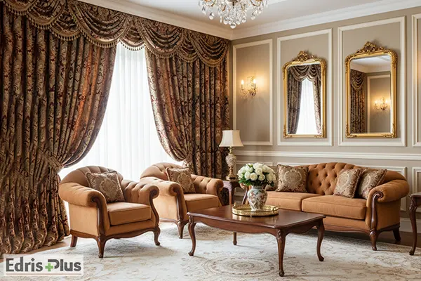 دکوراسیون کلاسیک با فرش کرم