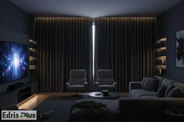 پوشاندن پنجره با پرده بلک اوت