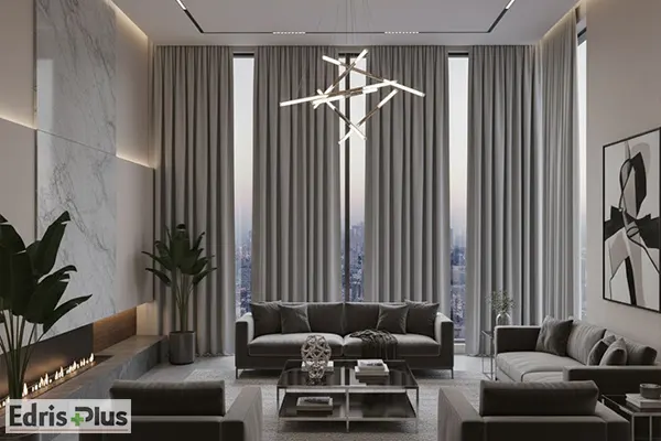 پرده اتاق نشیمن