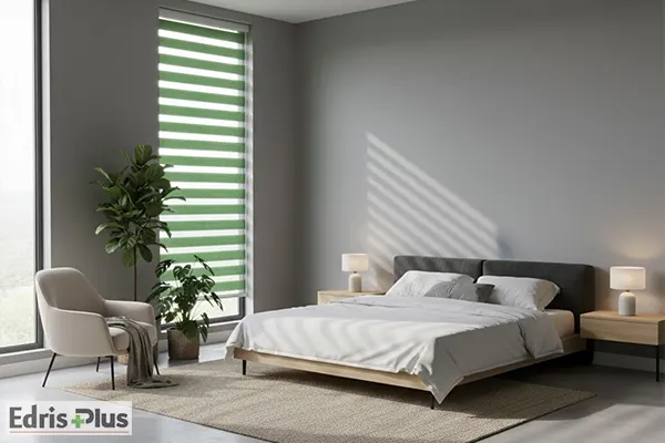 پرده زبرا برای پنجره باریک و بلند