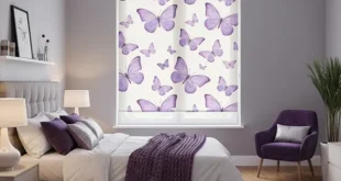 پرده با طرح پروانه