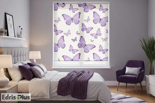 پرده با طرح پروانه