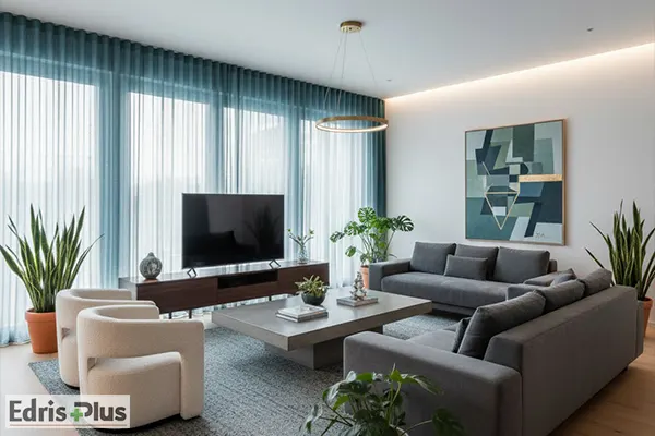 پرده مینیمال حریر پرده مینیمال حریر