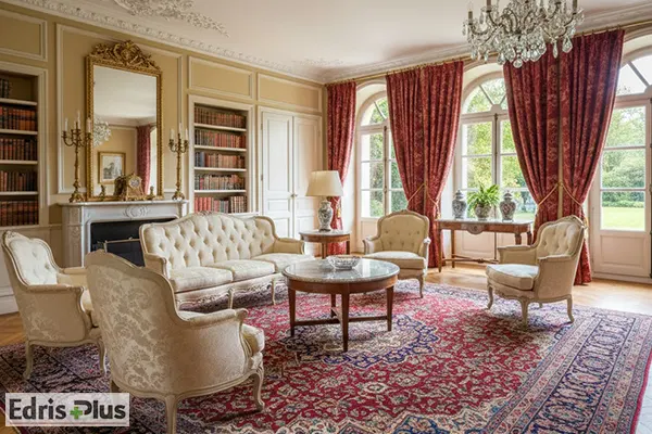 انواع پرده مناسب برای مبل فرانسوی