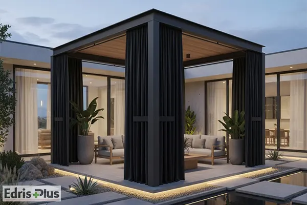 پرده دور آلاچیق