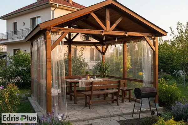 پرده سلفونی آلاچیق