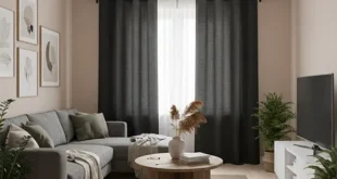 پرده با پارچه لینن