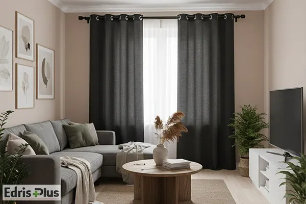 پرده با پارچه لینن