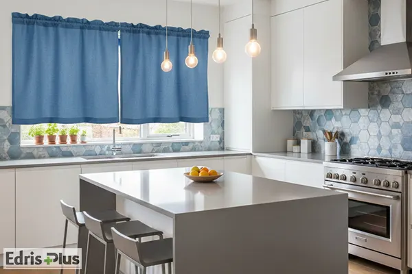 پرده پلیسه از جنس لینن