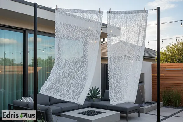 خشک کردن پرده توری