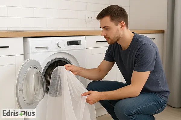 پرده توری با چی تمیز میشه؟