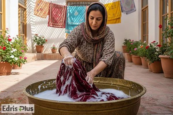 شستشوی پرده مخمل